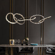 Savoy Crystal Cluster 5 Rings Chandelier