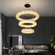 Savoy Crystal Cluster Halo Modern Chandelier