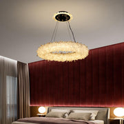 Savoy Crystal Cluster Halo Modern Chandelier