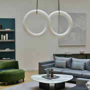Nocturne Inspired Alabaster Chandelier Light