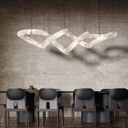 Nocturne Symmetrical Alabaster Chandelier
