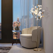Tuscany Ceramic Leaf Floor Lamp