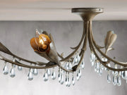 Equinox Crystal Flushmount Ceiling Light 40''