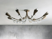 Equinox Crystal Flushmount Ceiling Light 40''