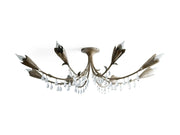 Equinox Crystal Flushmount Ceiling Light 40''