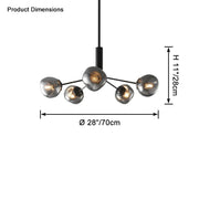 Satin Glass Chandelier
