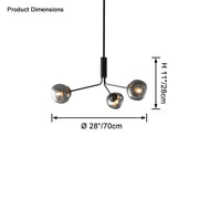 Satin Glass Chandelier