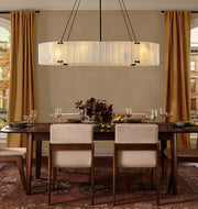 Manor Glass Linear Chandelier 60''