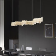 Savoy Crystal Cluster Linear Chandelier