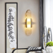 Brixton Melange Elongated Alabaster Wall Sconce 28''