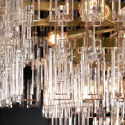 Riviera 3-Tier Rectangle Chandelier 60