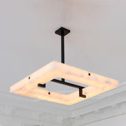 Orion Square Alabaster Chandelier