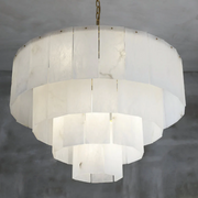 Orion Alabaster Multi-Layer Round Chandelier D31