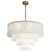 Orion Alabaster Multi-Layer Round Chandelier D31