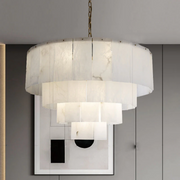 Orion Alabaster Multi-Layer Round Chandelier D31