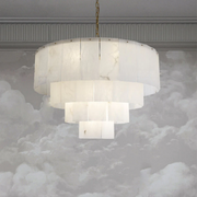 Orion Alabaster Multi-Layer Round Chandelier D31