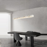 Moonlit Alabaster Kitchen Island Chandelier 60