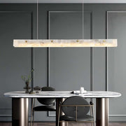 Moonlit Alabaster Kitchen Island Chandelier 60