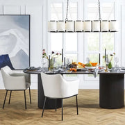 Daybreak Alabaster Rectangle Chandelier
