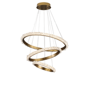 Savoy Contemporary K9 Crystal Halo Ring Foyer Chandelier