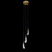 Savoy Contemporary Rock Crystal Eggplant Chandelier