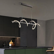 Savoy Spiral Linear Crystal Chandelier