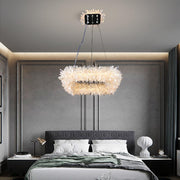 Savoy Crystal Cluster Square Modern Chandelier