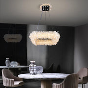 Savoy Crystal Cluster Square Modern Chandelier