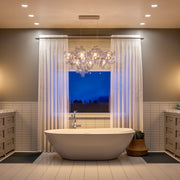 Hearth Trento Clustered Glass Linear Chandelier