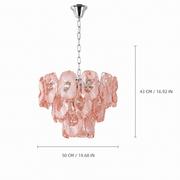 Rosavane Wave Murano-Style Glass Chandelier — detail view 5
