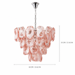 Rosavane Wave Murano-Style Glass Chandelier — detail view 6
