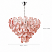 Rosavane Wave Murano-Style Glass Chandelier — detail view 7