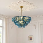 Avenselle Tessera Murano-Style Glass Chandelier — detail view 2