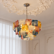 Avenselle Tessera Murano-Style Glass Chandelier — detail view 7