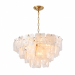 Avenselle Tessera Murano-Style Glass Chandelier — detail view 11