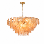 Avenselle Tessera Murano-Style Glass Chandelier — detail view 13