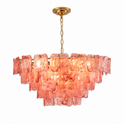 Avenselle Tessera Murano-Style Glass Chandelier — detail view 16