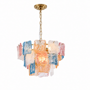 Avenselle Tessera Murano-Style Glass Chandelier — detail view 23