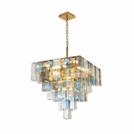 Caldrisse Strata Murano-Style Glass Chandelier — product view