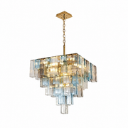 Caldrisse Strata Murano-Style Glass Chandelier — product view
