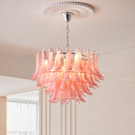 Luneflora Falls Murano-Style Glass Chandelier — detail view 3