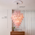 Luneflora Falls Murano-Style Glass Chandelier — detail view 8