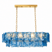 Thalivra Linear Murano-Style Glass Chandelier — product view