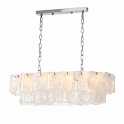 Thalivra Linear Murano-Style Glass Chandelier — detail view 15