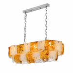 Thalivra Linear Murano-Style Glass Chandelier — detail view 19