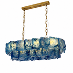 Thalivra Linear Murano-Style Glass Chandelier — detail view 20