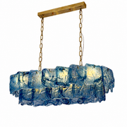 Thalivra Linear Murano-Style Glass Chandelier — detail view 20