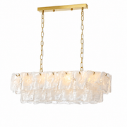 Thalivra Linear Murano-Style Glass Chandelier — detail view 22
