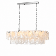 Thalivra Linear Murano-Style Glass Chandelier — detail view 23