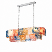 Thalivra Linear Murano-Style Glass Chandelier — detail view 25